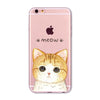 Transparent Fashion Love Cat Cases For Mobile Phone