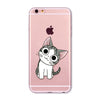 Transparent Fashion Love Cat Cases For Mobile Phone